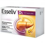 Esseliv D3  kapsułki ze składnikami wspierającymi pracę wątroby, 50 szt.
