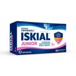 Iskial Junior kapsułki do żucia ze składnikami wspierającymi odporność o smaku cytrynowym, 60 kaps.
