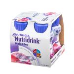 Nutridrink Multi Fibre płyn wysokoenergetyczny i odżywczy o smaku truskawkowym, 4 x 125 ml