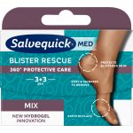 SALVEQUICK Blister Rescue Mix  plastry na pęcherze, 6 szt.
