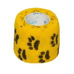 Samoprzylepny bandaż elastyczny STOKBAN żółty wzór łapki 5 cm x 4,5 m, 1 szt.