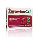 Żurawina C+E tabletki ze składnikami wspomagającymi prawidłowe funkcjonowanie układu moczowego, 60 szt.