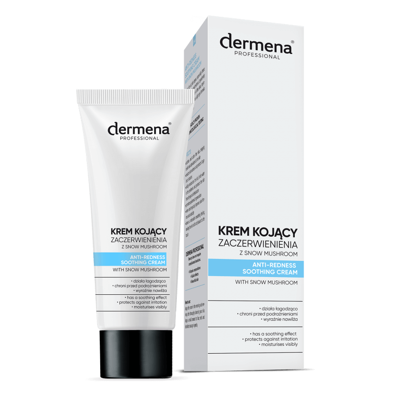 Dermena Professional Krem kojący zaczerwienienia, o działaniu nawilżającym i łagodzącym, 50 ml