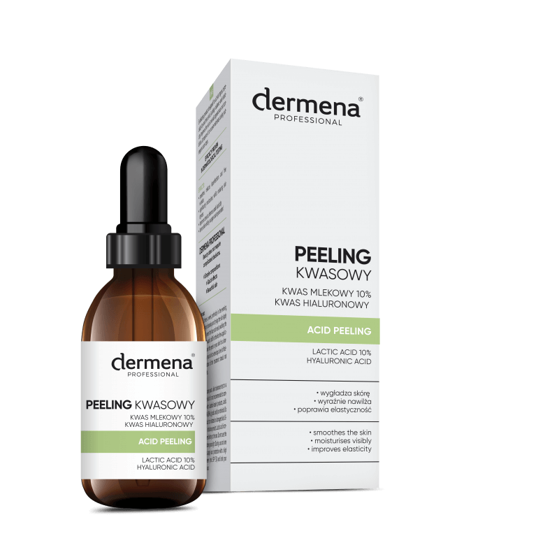 PHARMENA Dermena Professional - Peeling kwasowy, z kwasem mlekowym wygłądzający skórę, 20 ml