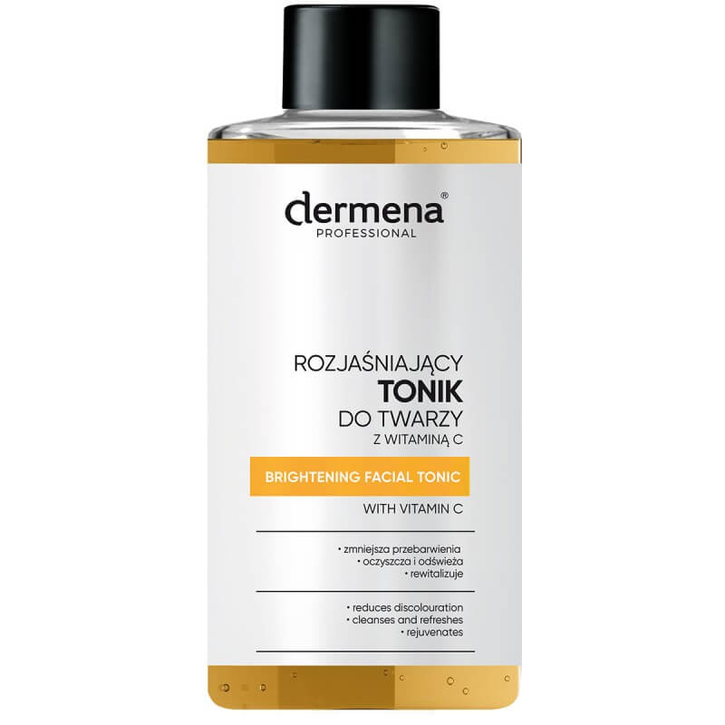 Dermena Professional Rozjaśniający Tonik , do twarzy z witaminą C, 150 ml