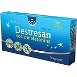 Destresan noc z melatoniną kapsułki ze składnikami ułatwiającymi zasypianie, 30 szt.
