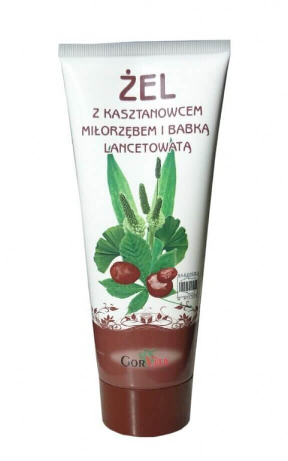 Żel z kasztanowcem, miłorzębem i babką lancetowatą do skóry naczynkowej, 200 ml