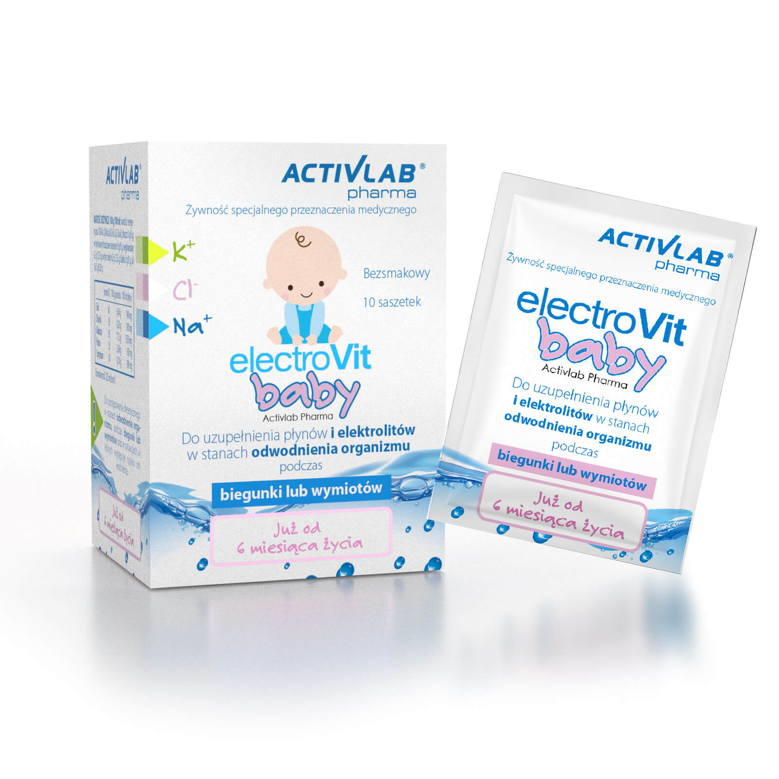 ElectroVit BABY , elektrolity dla dzieci od 6 miesiąca życia, 10 szt.