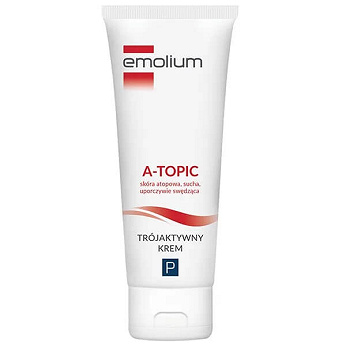 Emolium A-Topic Krem Trójaktywny , do skóry suchej i swędzącej, 50 ml