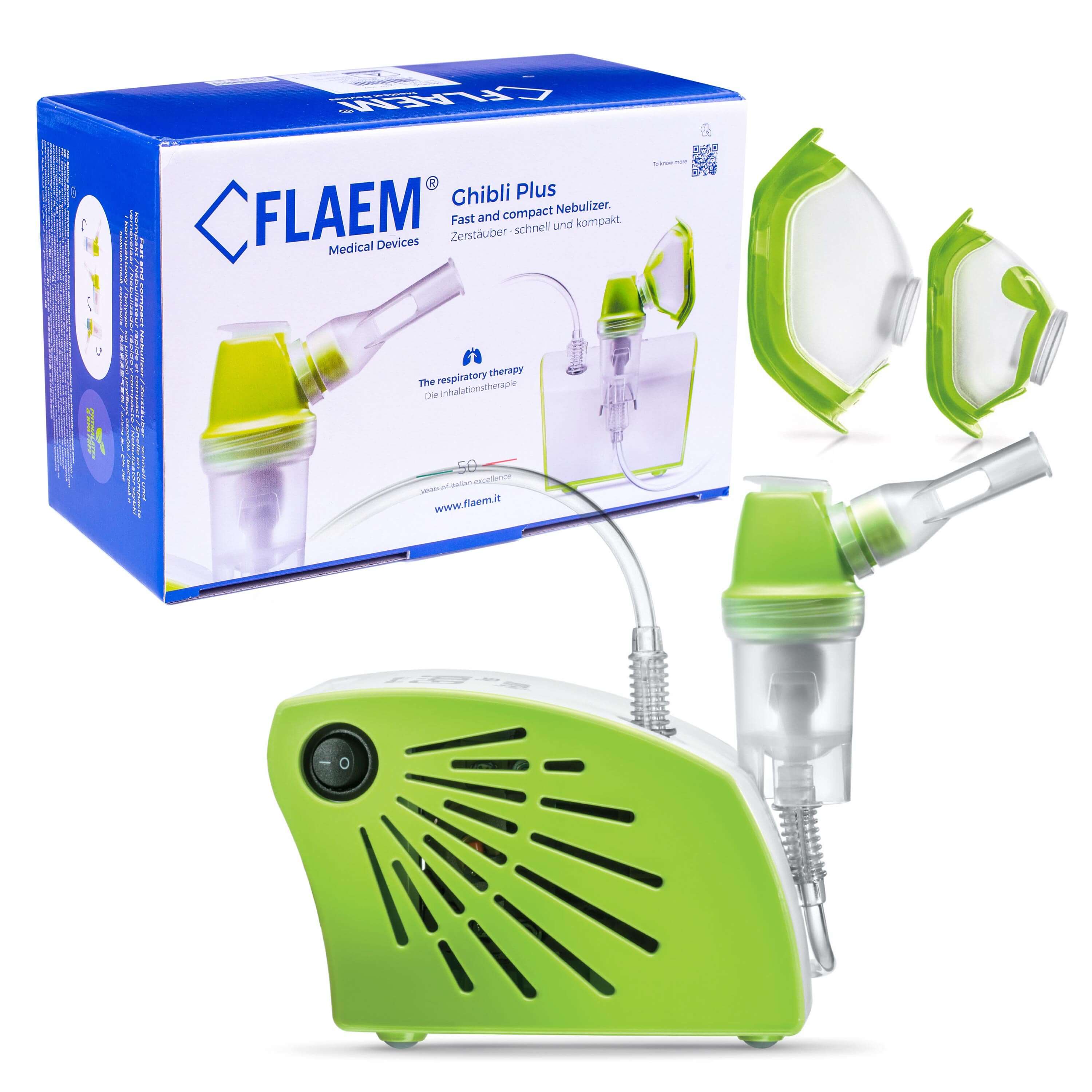 FLAEM Ghibli Plus, Inhalator pneumatyczno-tłokowy, 1 szt.