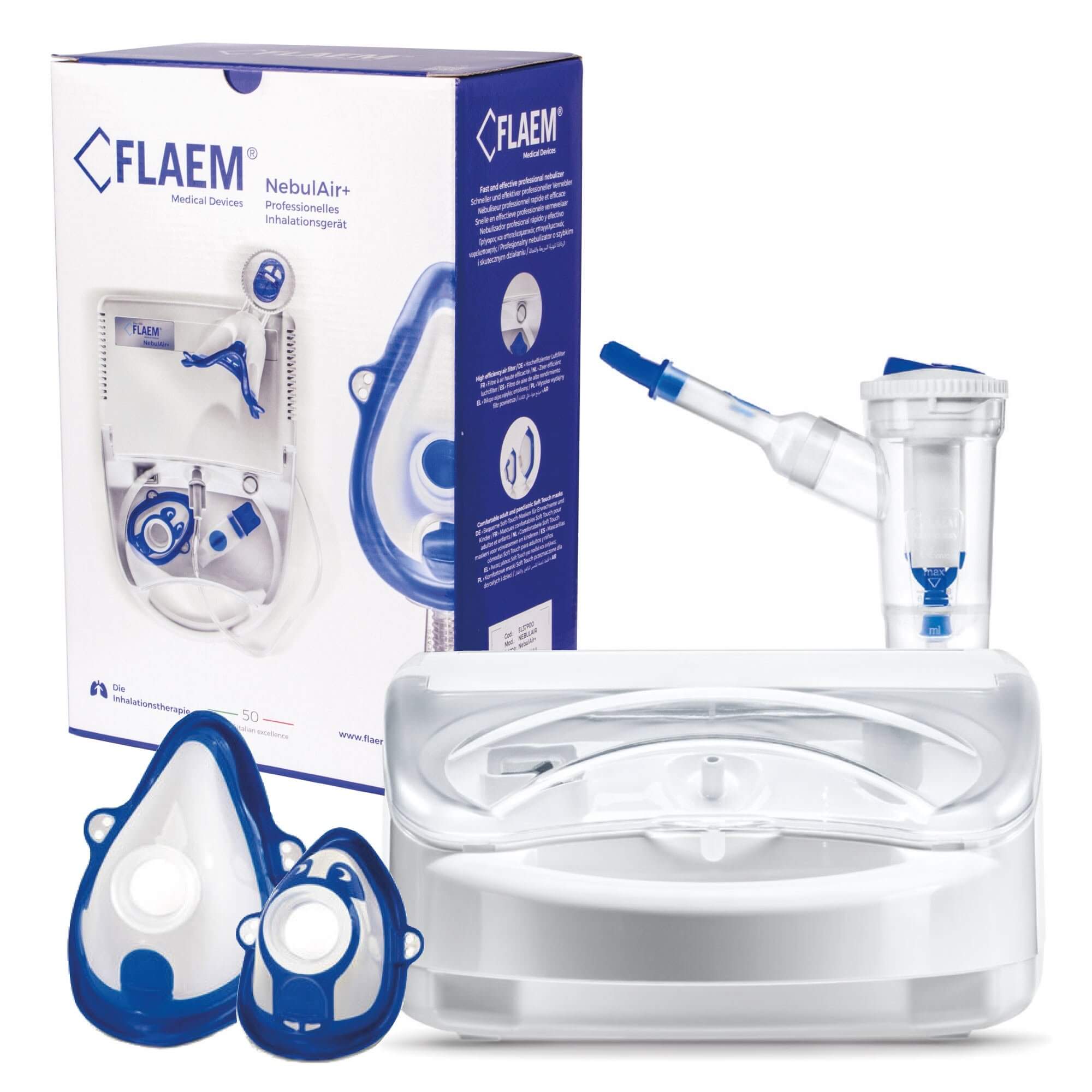 Flaem Nebulair+ Inhalator, pneumatyczno - tłokowy, 1 szt.