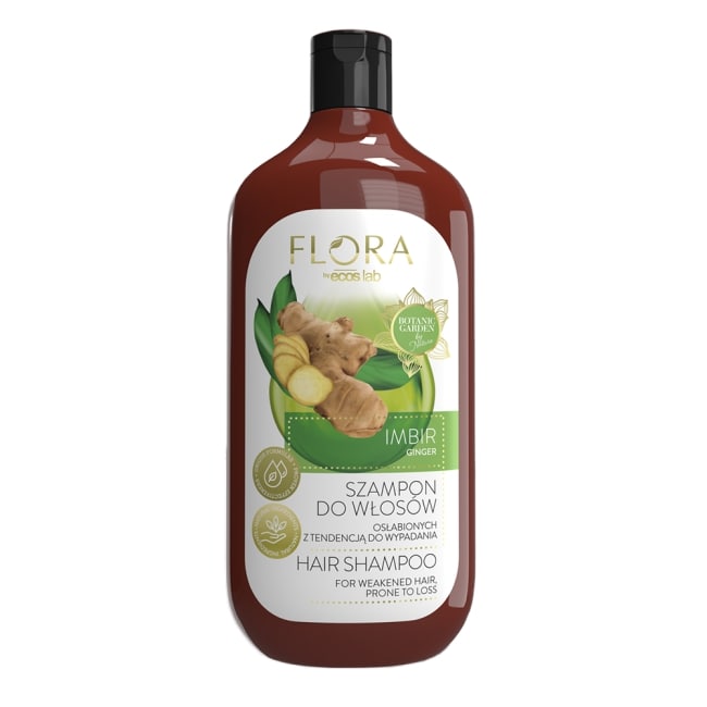 ELFA PHARM Flora by Ecos lab, Imbir, balsam do włosów osłabionych z tendencją do wypadania, 500 ml — Składniki i ocena