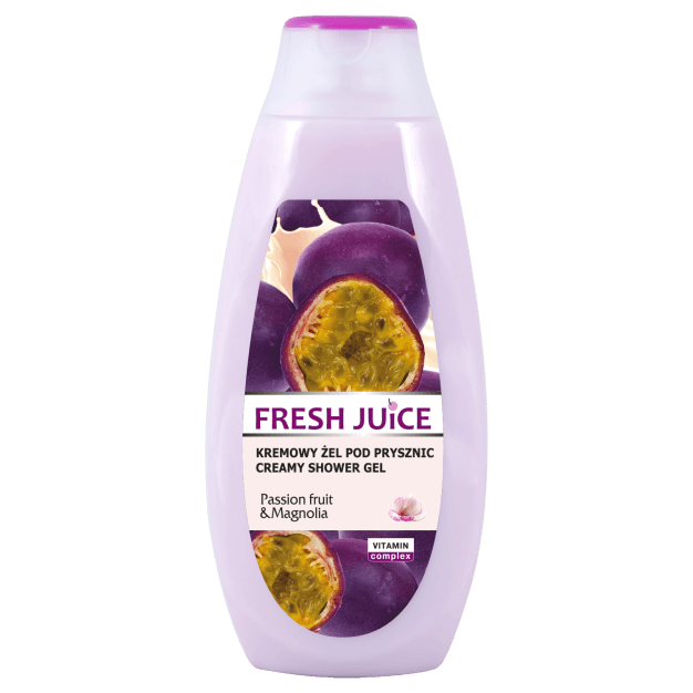 Fresh Juice, kremowy żel pod prysznic o zapachu marakui i magnolii, 400  ml