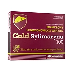 Olimp Gold Sylimaryna 100 kapsułki ze składnikami wspierającymi funkcjonowanie wątroby, 30 szt.