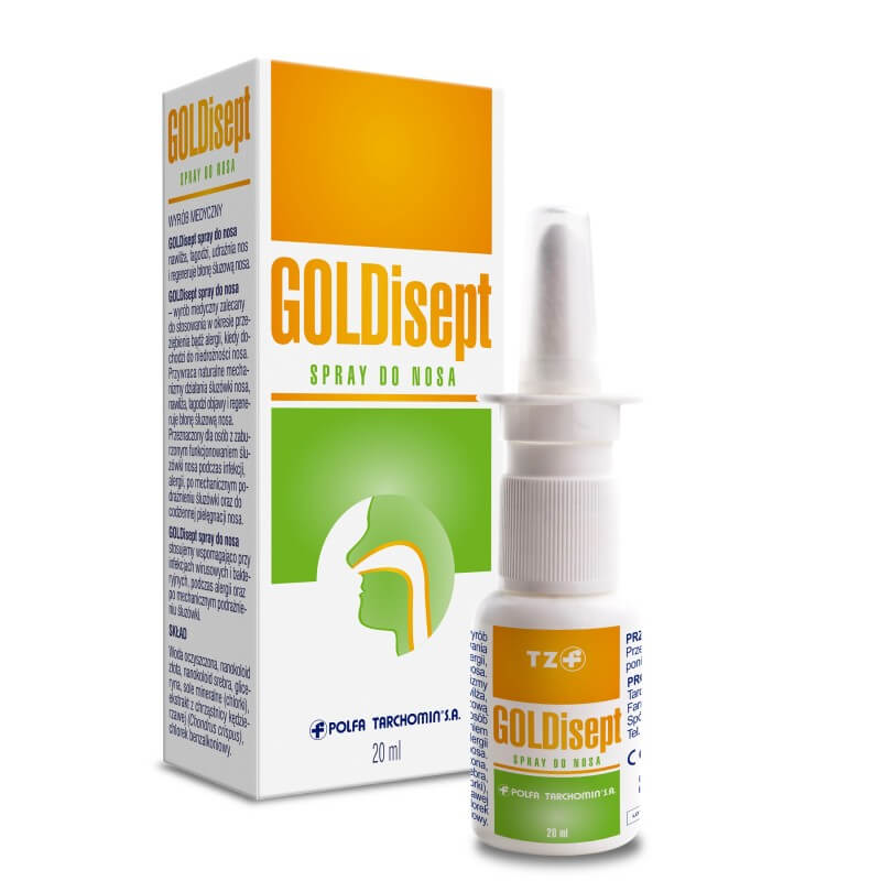 Goldisept, spray do nosa regenerujący błonę śluzową, 20 ml