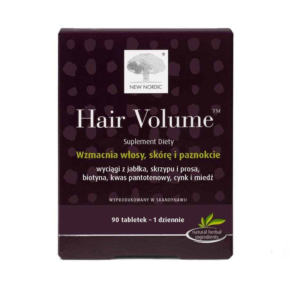 Hair Volume  tabletki ze składnikami wzmacniającymi włosy, skórę i paznokcie, 105 szt. (90 + 15) 