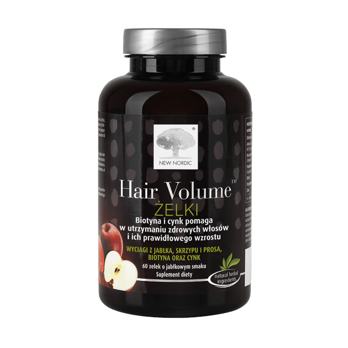 Hair Volume Żelki  żelki ze składnikami wspomagającymi utrzymanie zdrowych włosów i ich wzrostu, 60 szt.