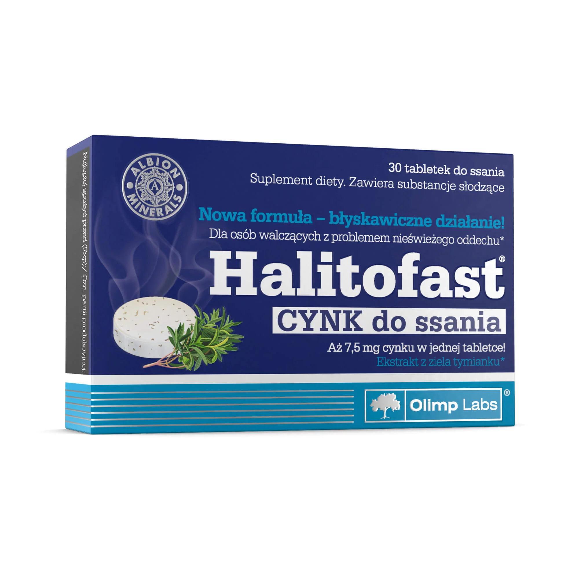 Olimp Halitofast, tabletki do ssania na świeży oddech, 30 szt.