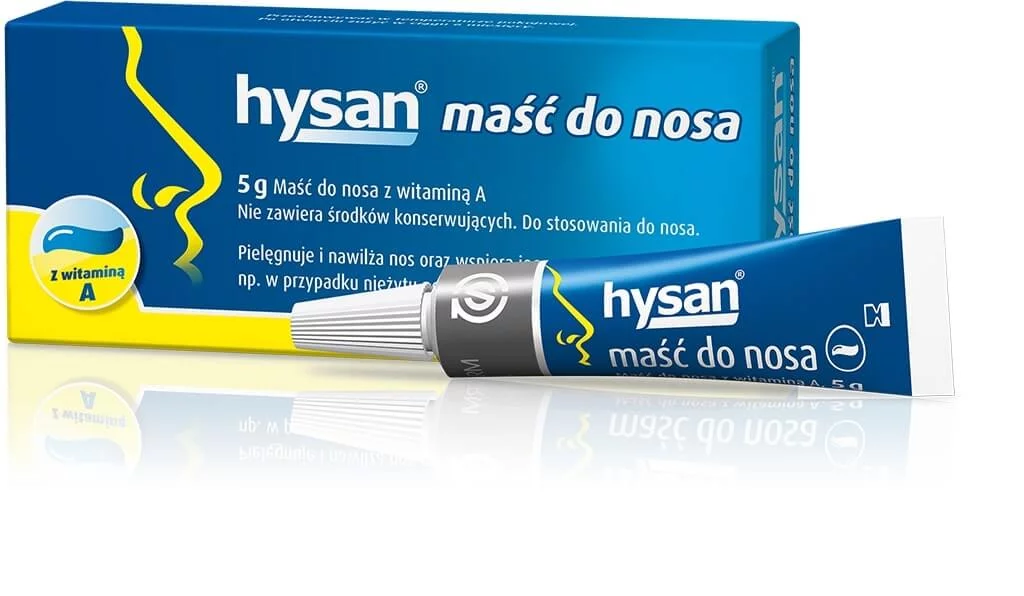 Hysan maść do nosa, nawilżająca i pielęgnująca z witaminą A, 5 g