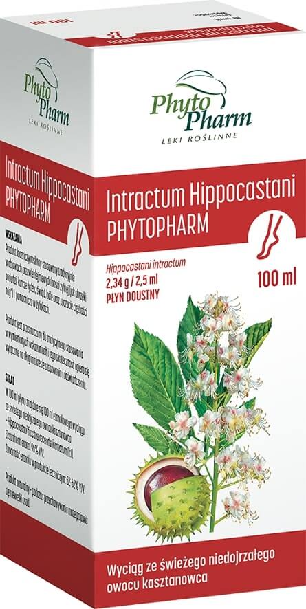 Intractum Hippocastani PhytoPharm , preparat wspomagający w przypadku niewydolności żylnej, 100 ml