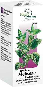 Intractum Melissae Phytopharm, preparat o działaniu uspokajającym i ułatwiającym zasypianie, 100 ml