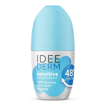 IDEEPHARM IDEEDERM Sensitive, antyperspirant w kulce 48h, 50 ml