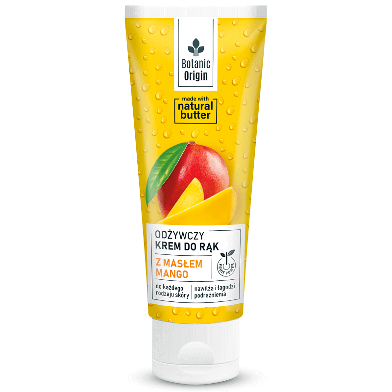 Botanic Origin krem odżywczy z masłem mango do rąk, 100 ml