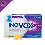 Inovox Express pastylki twarde o smaku miodowo-cytrynowym łagodzące ból gardła, 36 szt.