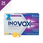 Inovox Express pastylki do ssania łagodzące ból gardła, 24 szt.
