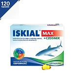 Iskial MAX + Czosnek  kapsułki ze składnikami wspomagającymi odporność i układ oddechowy, 120 szt.