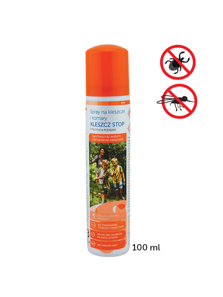 KLESZCZ STOP spray na kleszcze i komary, 100 ml 