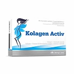 Olimp Kolagen Activ Plus tabletki do ssania ze składnikami wspierającymi zdrowy wygląd skóry, 80 szt.