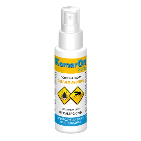 KomarOff , spray hipoalergiczny chroniący skórę przed ugryzieniami owadów, 70 ml
