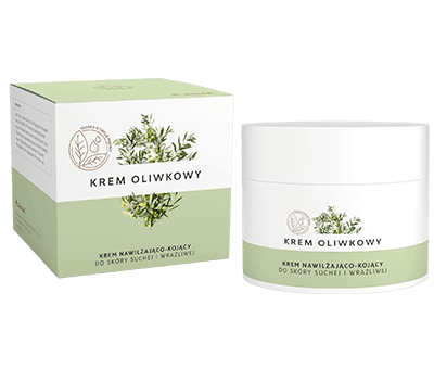 Krem oliwkowy, lekki krem do skóry suchej i wrażliwej, 50 ml