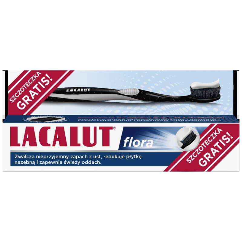 Lacalut Flora, pasta do zębów ze szczoteczką gratis, 1 szt.
