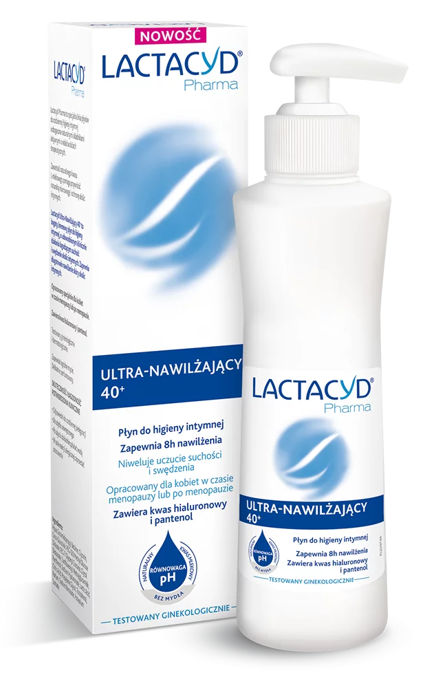 Lactacyd 40+, ultra-nawilżający płyn do higieny intymnej 40+, 250 ml