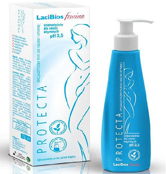 LaciBios Femina Protecta, żel specjalistyczny do higieny intymnej pH 3,5, 150 ml
