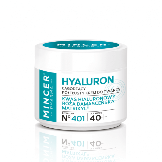 BASEL OLTEN PHARM MP Hyaluron,  krem twarz nawilżający i łagodzący, 50 ml — Składniki i ocena