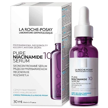 La Roche-Posay Niacinamide 10 , serum na przebarwienia regenerująco-rozświetlające, 30 ml