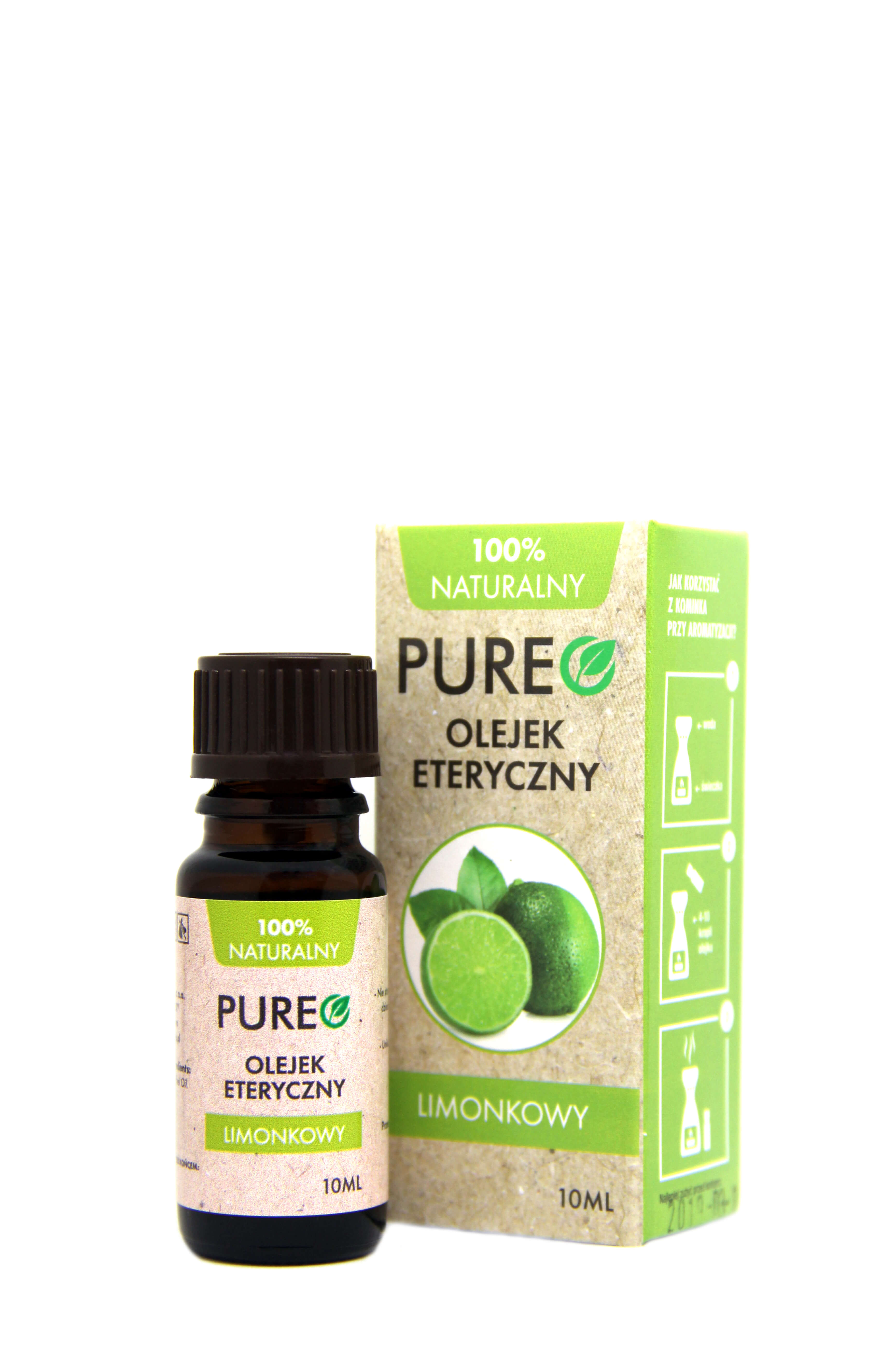 TRADIX GROUP PUREO Olejek Limonkowy eteryczny, o właściwościach bakteriobójczych i antyseptycznych, 10 ml