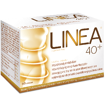 Linea 40+, tabletki ze składnikami wspomagającymi odchudzanie, 60 szt.