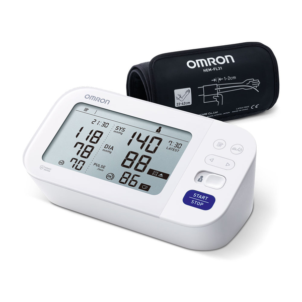 Omron Ciśnieniomierz naramienny  M6 Comfort White, 1 szt.