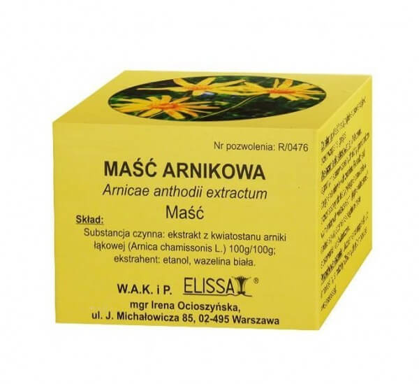 Maść arnikowa pomocniczo w stłuczeniach i dolegliwościach reumatycznych, 10 g