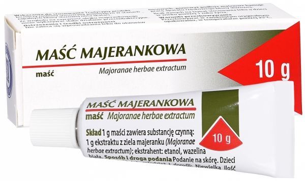 Maść majerankowa w stanach zapalnych błony śluzowej nosa, 10 g
