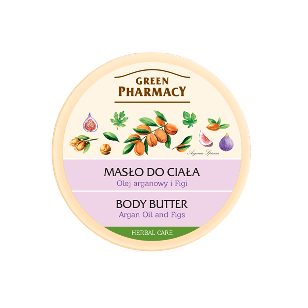 ELFA PHARM Green Pharmacy, masło do ciała z olejem arganowym i figą, 200 ml