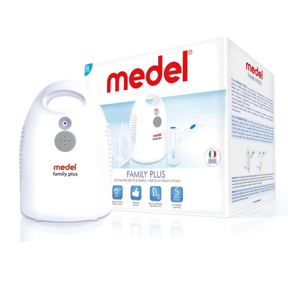 Medel Family Plus, inhalator z nebulizatorem do oczyszczania zatok + oczyszczacz do nosa