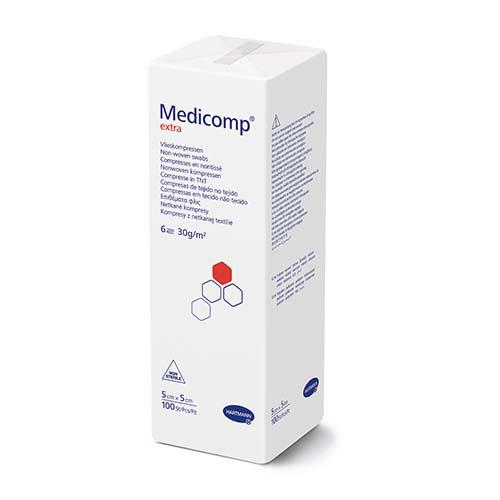 Kompresy MEDICOMP EXTRA niejałowe, 5 cm x 5 cm, 100 szt.
