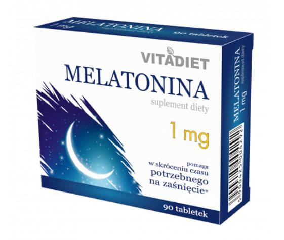 Vitadiet Melatonina, 1 mg, 90 tabletek