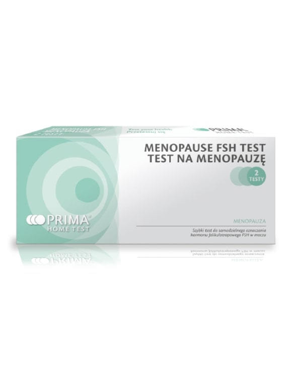 Menopause FSH Test, domowy na oznaczenie poziomu hormonu FSH w moczu, 2 szt.