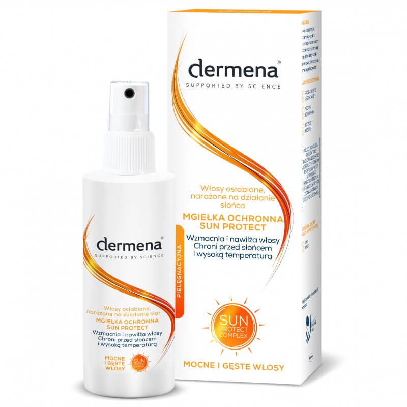 Dermena Sun Protect, mgiełka ochronna na włosy, 125 ml
